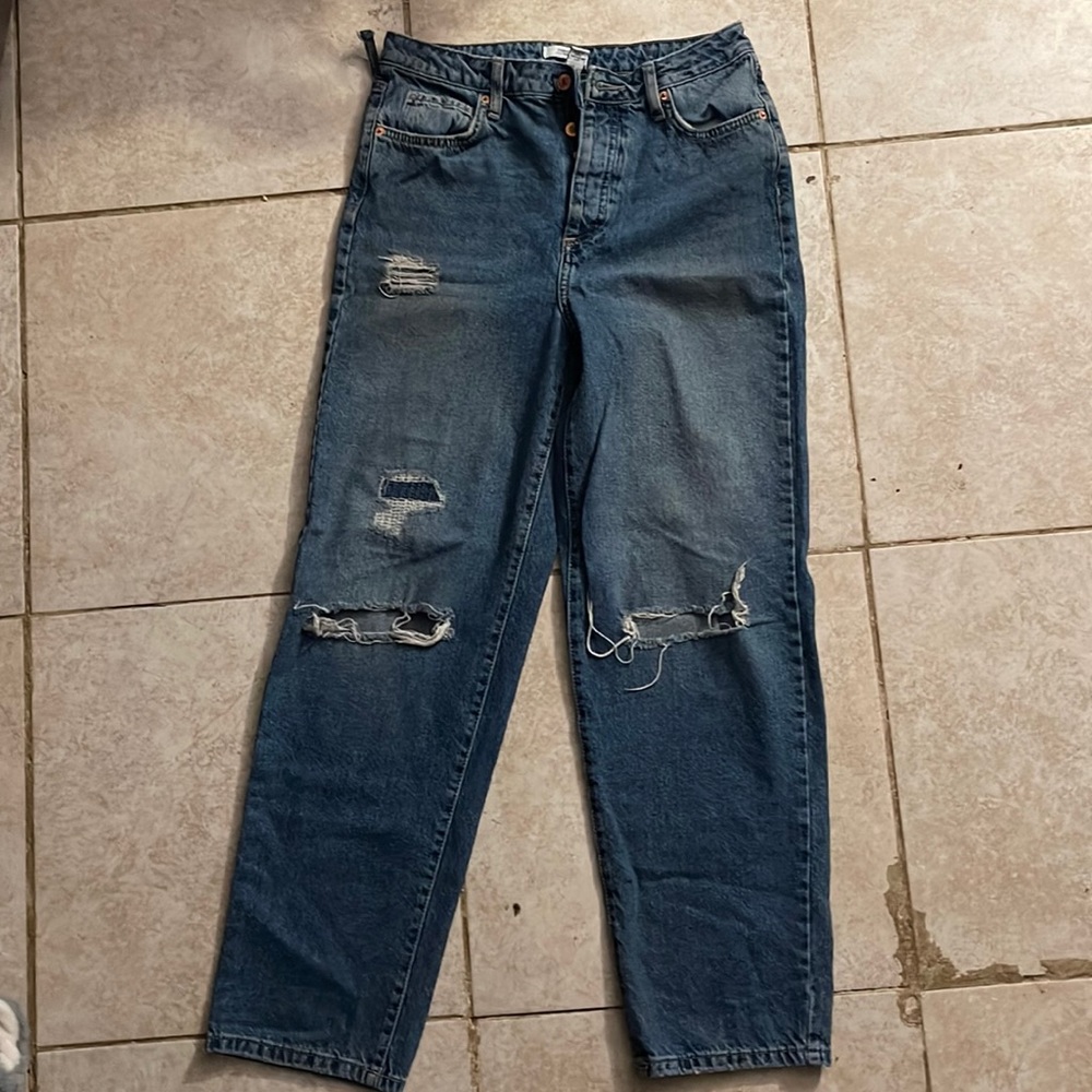 boyfriend jeans baggy fit